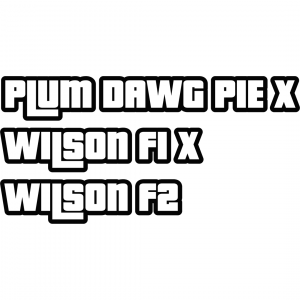 Plum Dawg Pie X Wilson F1 X Wilson F2